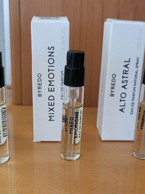 Byredo tester δείγματα Alto Astral, Eyes Closed, Mixed Emotions 2 ml καινούργια