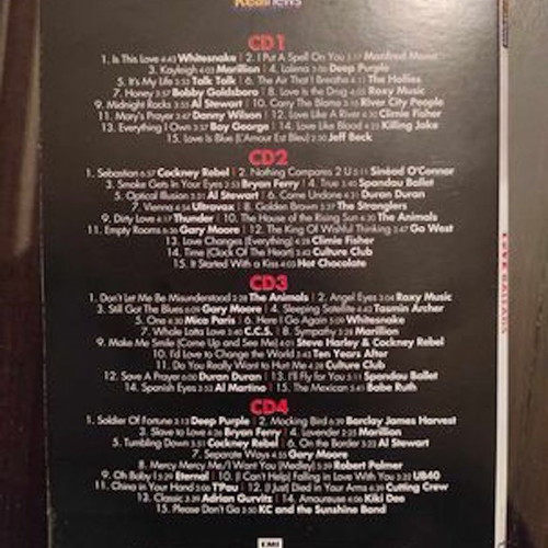 Love Ballads 4 CD new, 60 super love hits