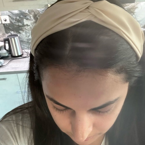 Cream headband new, soft and lightweight