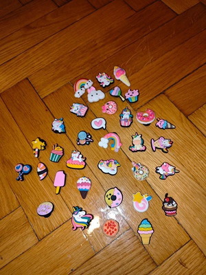 Unicorn Jibbitz Charms νέα, πακέτο 34 τεμαχίων