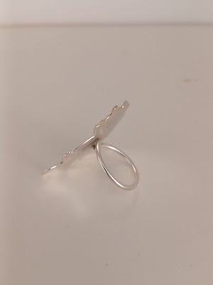 Handmade ring made of silver-plated copper new