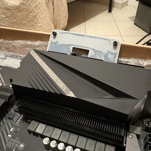 X570 Aorus Pro AM4 motherboard with backplate and IO shield