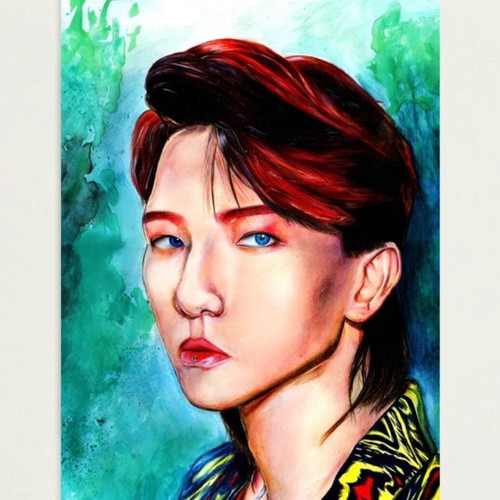 Baekhyun EXO Kokobop poster like new, A4 velvet paper