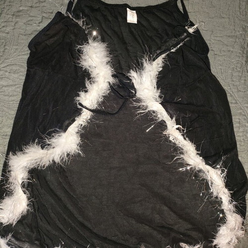 Lingerie used s/m with fur and silver threads