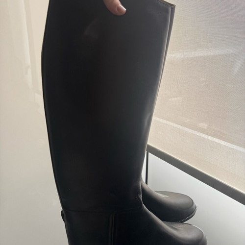 Aigle leather men's boot black like new, size 45