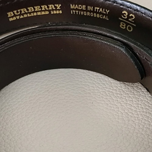 Burberry vintage leather belt like new, brown, size 80