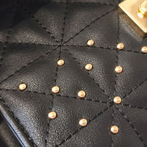 Stradivarius black shoulder bag like new with small studs