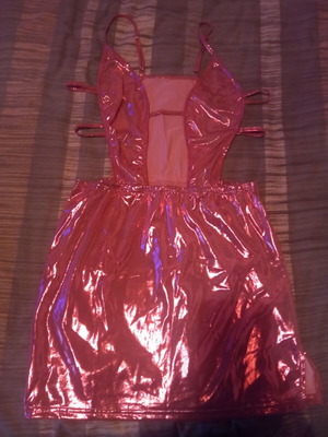 Nightdress like new, bright metallic pink, size M