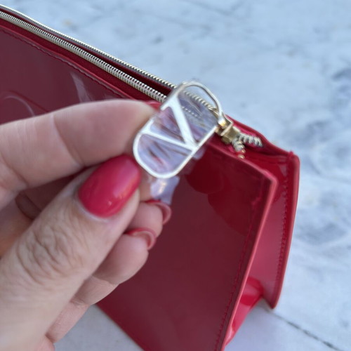 Valentino Garavani makeup bag new, red