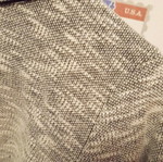 Gray asymmetrical cardigan like new