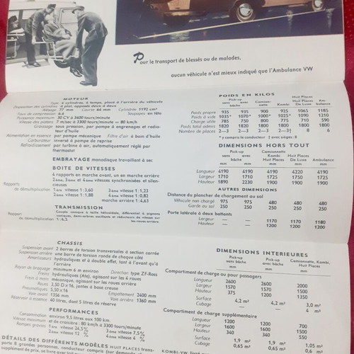 Volkswagen promotional brochure 1953 like new