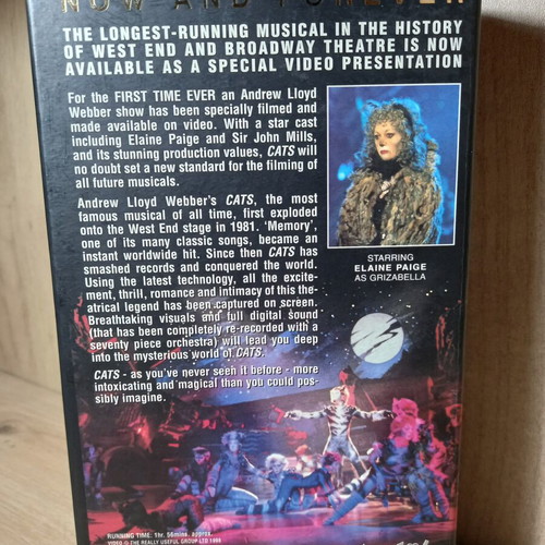Cats musical VHS like new, English edition