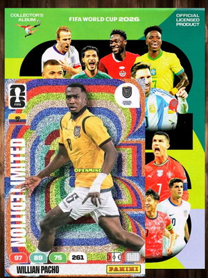 Κάρτα Pacho limited FIFA World Cup 2026 Adrenalyn XL Ecuador καινούργιο