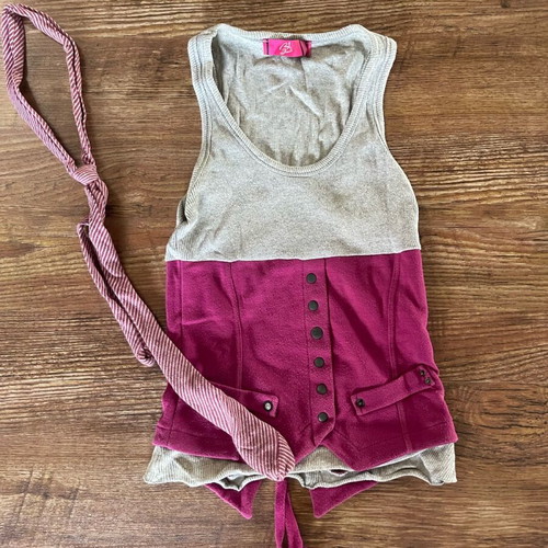 Women's blouse with detachable tie small used