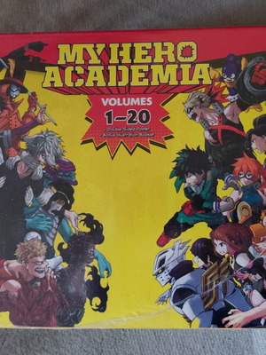 My Hero Academia manga box set volumes 1-20, sealed