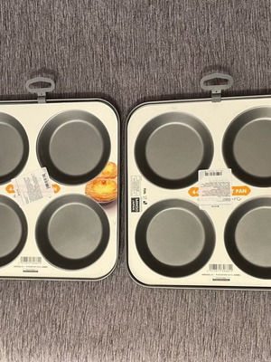 Tart pans new, set of 2 pieces