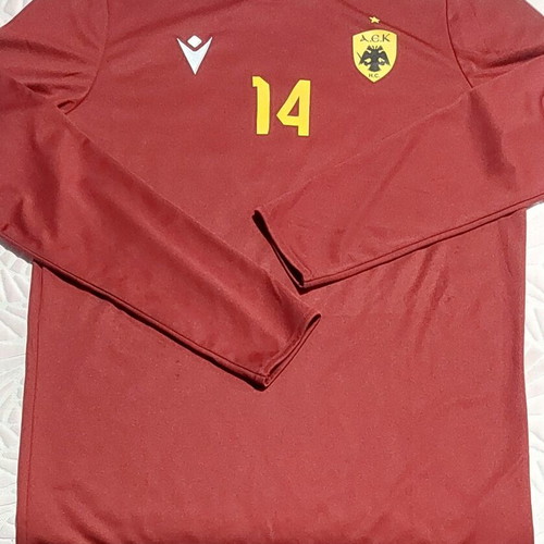 AEK Handball Macron long-sleeve warm-up jersey 2023-2024, number 14 Skalic