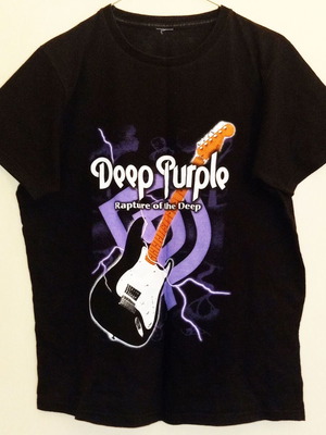 Μπλούζα Deep Purple μεταχειρισμένη, μέγεθος Μ, μαύρη