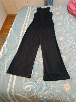 Jennyfer one-piece jumpsuit like new, size M, black and beige