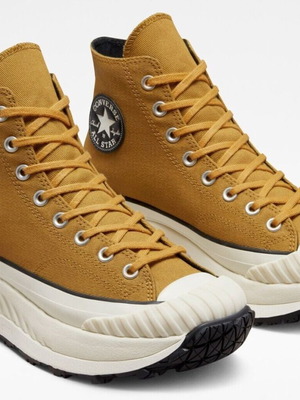 Converse Run Star Legacy Platform High-Top Sneakers like new, mustard brown, EU 38