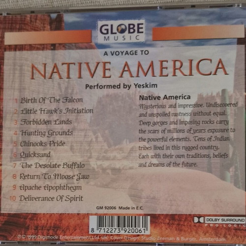 A Voyage to Native America Ambient Music CD like new