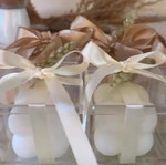 Plexiglass box wedding favor with scented candle new