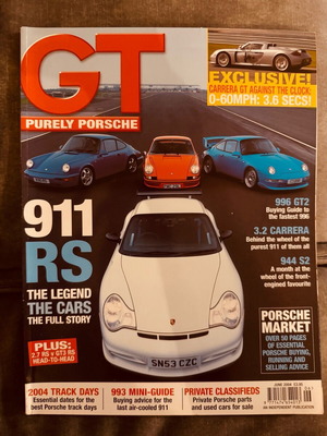 Gt Purely Porsche magazine issue 31 June 2004 like new
