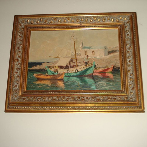 Used painting on plywood 50cm 40cm 35cm 25cm