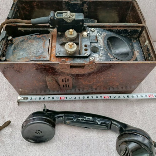 German military field telephone used