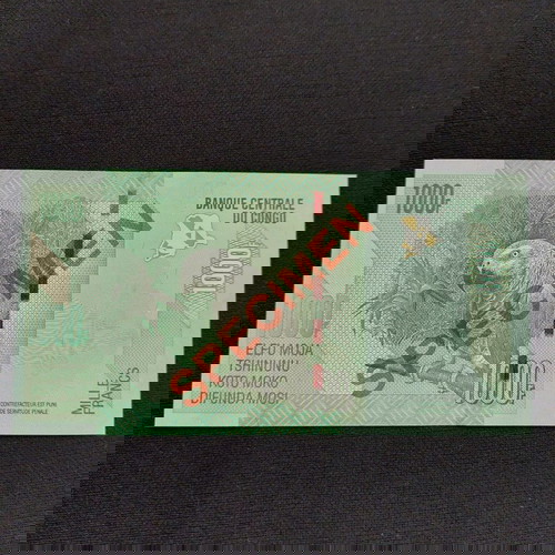 SPECIMEN. CONGO 1000 FRANCS.