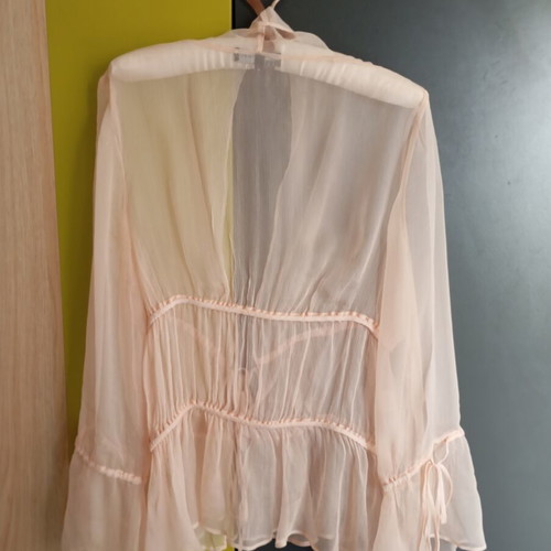 Fidele silk blouse like new, pink, size ML