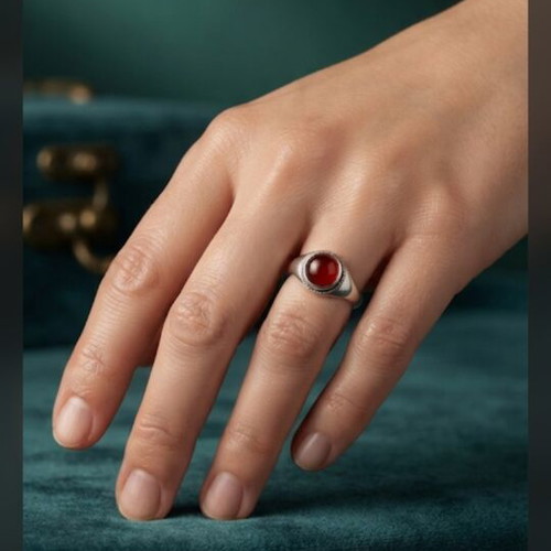 Silver ring used, size 8