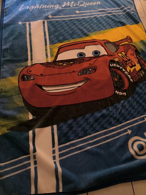 Cars kids blanket like new, velour, 160x240 cm