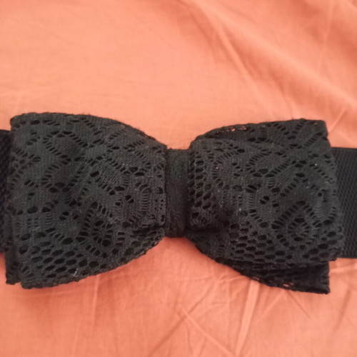 Handmade women's belt black, like new, size 80