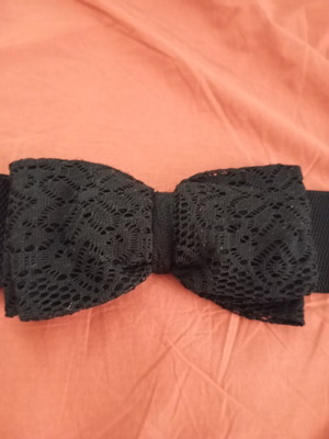 Handmade women's belt black, like new, size 80