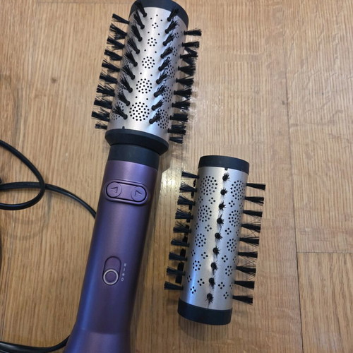 Babyliss Big Hair Dual Ceramic Electric Brush with Air & Rotating Head for Straightening and Curling