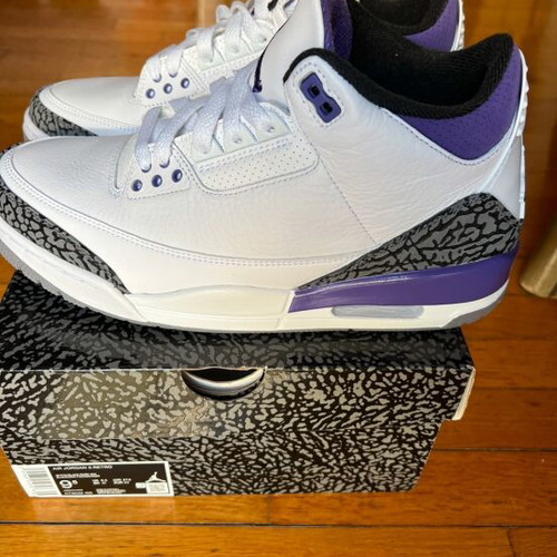 Air Jordan 3 Cement Iris Purple new, size 43