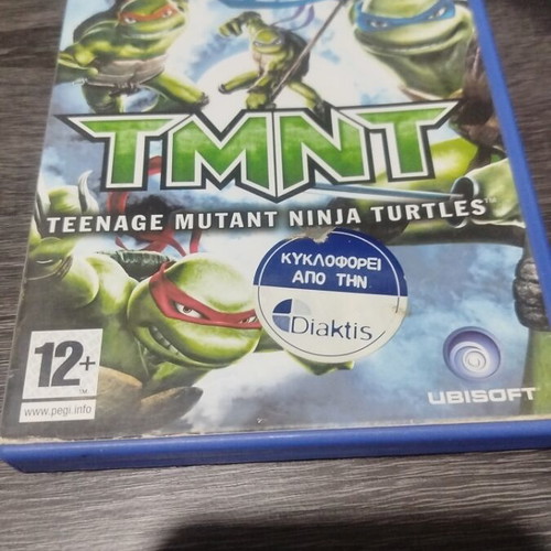 TMNT PlayStation 2 game used with case and scratched disc