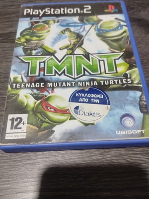 TMNT PlayStation 2 game used with case and scratched disc