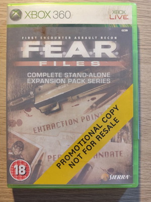 F.E.A.R. Files Xbox 360 game like new promotional copy