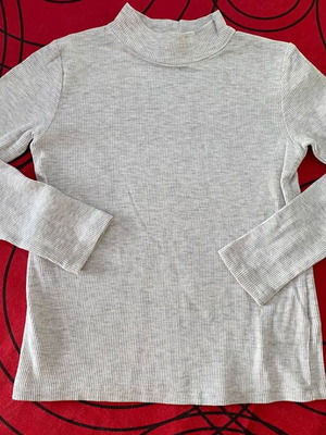 H&M Kids Grey Shirt 110/116 Like New Basic Rib Top