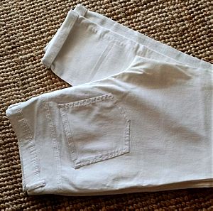 Λευκό βαμβακερό παντελόνι  Νο44