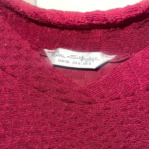 Miss Selfridge burgundy dress new, size S