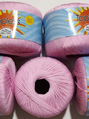 Topless elastic knitting yarn for swimsuits, pack of 5, new