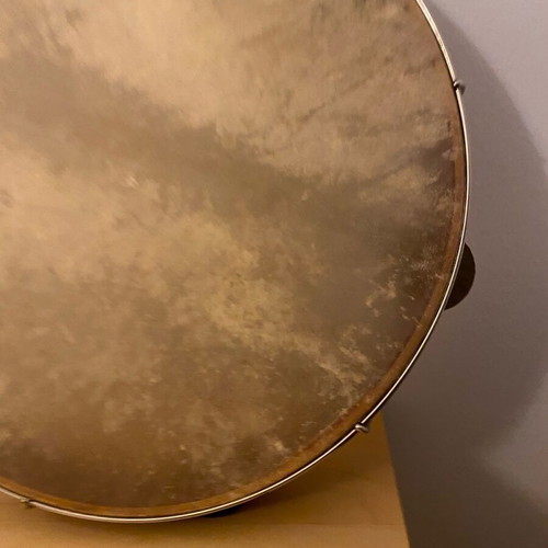 Bendir Percussion Like New With Genuine Leather