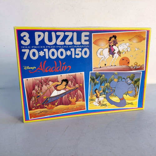 Disney Aladdin 3 puzzles new, 70, 100, 150 pieces