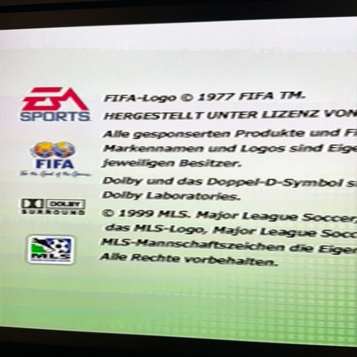 FIFA 2000 PlayStation 1 game used, German version