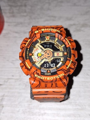 Casio G Shock Dragon Ball watch like new, orange