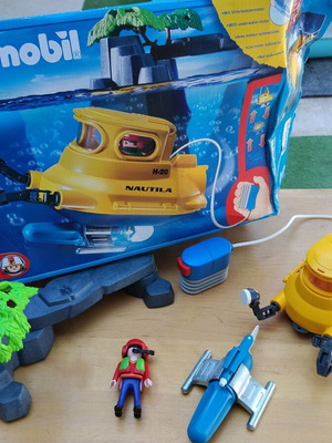 Playmobil Nautila Deep Sea Submarine Set used