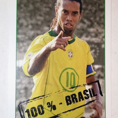 Adriano & Robinho Brazil collectible card like new, 2006